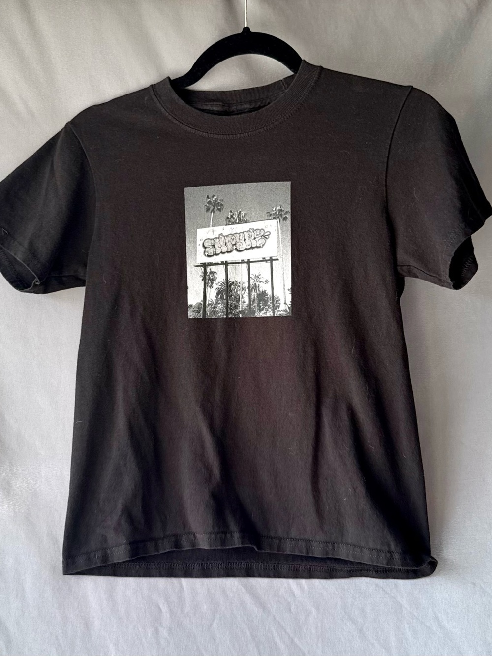 Empyre Black Graffiti Graphic Baby Tee Youth M Y2K Skater